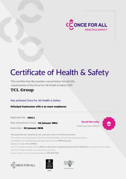 Once For All Health & Safety SSIP